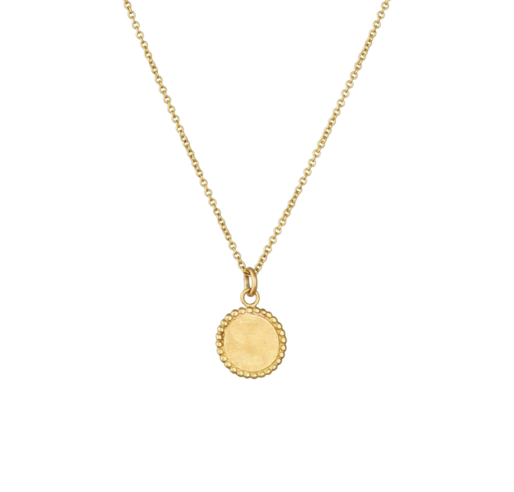 COLLIER MEDAILLE RONDE DOTS SMALL