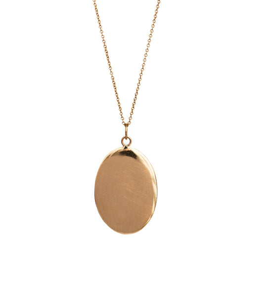 OVAL MEDAL NECKLACE